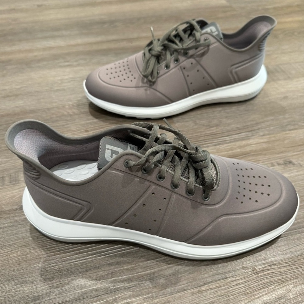 FootJoy Flex LE3 Spikeless Laced Grey Golf Athletic Sneakers 56134